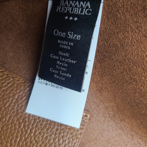 Banana Republic Factory Brown Leather Suede Crossbody Belt Bag - Picture 10 of 11